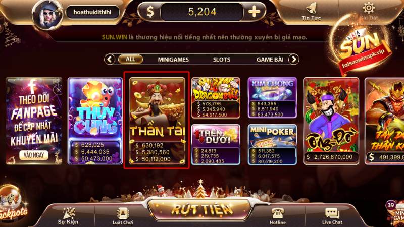 Slot game sở hữu hệ thống biểu tượng đa dạng