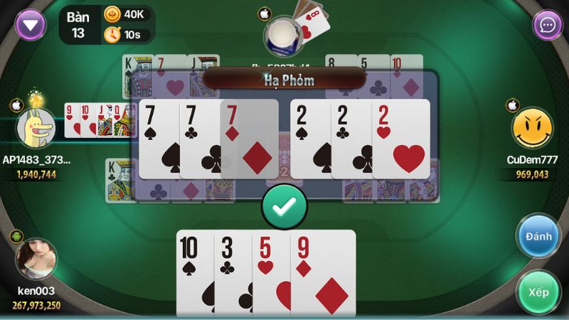 Cách tham gia chơi Game Bài Phỏm tại Sunwin