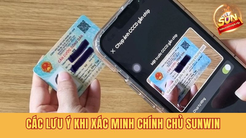 Lưu ý cần thiết khi xác minh tài khoản cá cược Sunwin 